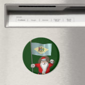 Weihnachtsmann mit Abzeichen von Delaware Magnet (In Situ (Geschirrspüler))
