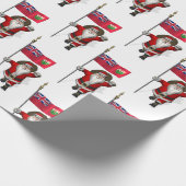 Weihnachtsmann mit Abzeichen von Ontario Geschenkpapier (Ecke)