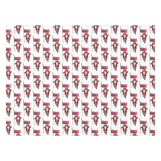 Weihnachtsmann mit Abzeichen von Ontario Tischdecke (Vorderseite (Horizontal))