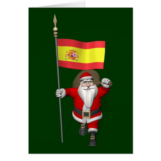 Weihnachtsmann mit Abzeichen von Spanien (Vorne)