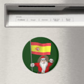 Weihnachtsmann mit Abzeichen von Spanien Magnet (In Situ (Geschirrspüler))