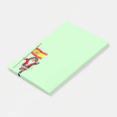 Weihnachtsmann mit Abzeichen von Spanien Post-it Klebezettel (angewinkelt)