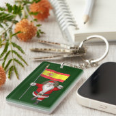 Weihnachtsmann mit Abzeichen von Spanien Schlüsselanhänger (Vorderseite rechts)
