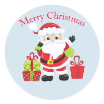 Weihnachtsmann mit/anwesend