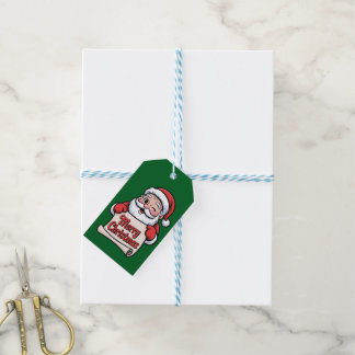 Weihnachtsmann mit Augenzwinkern 🎅 "Frohe Weihnac Geschenkanhänger
