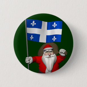 Weihnachtsmann mit Ausweis von Québec CDN Button