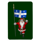 Weihnachtsmann mit Ausweis von Québec CDN Magnet (Vertikal)