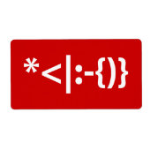 Weihnachtsmann mit Bart Christmas Emoticon (Vorne)