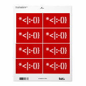 Weihnachtsmann mit Bart Christmas Emoticon (Vorne)