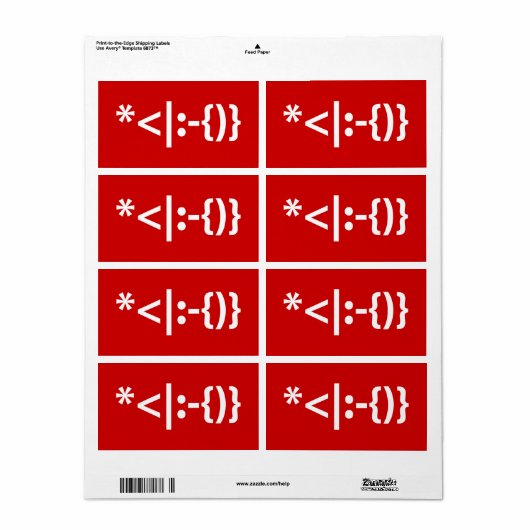 Weihnachtsmann mit Bart Christmas Emoticon (Vorne)