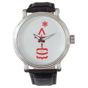 Weihnachtsmann mit Bart Christmas Emoticon Armbanduhr