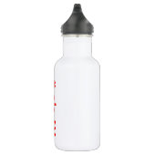 Weihnachtsmann mit Bart Christmas Emoticon Edelstahlflasche (Rechts)