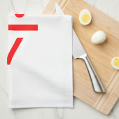 Weihnachtsmann mit Bart Christmas Emoticon Geschirrtuch (Viertel Falte)