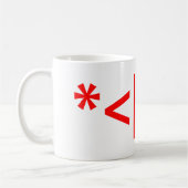 Weihnachtsmann mit Bart Christmas Emoticon Kaffeetasse (Links)