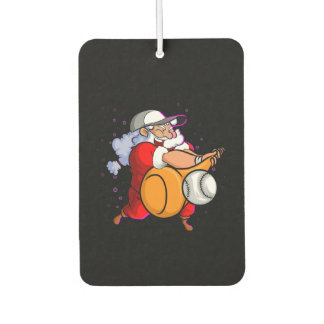 Weihnachtsmann mit Baseball-Becken Autolufterfrischer
