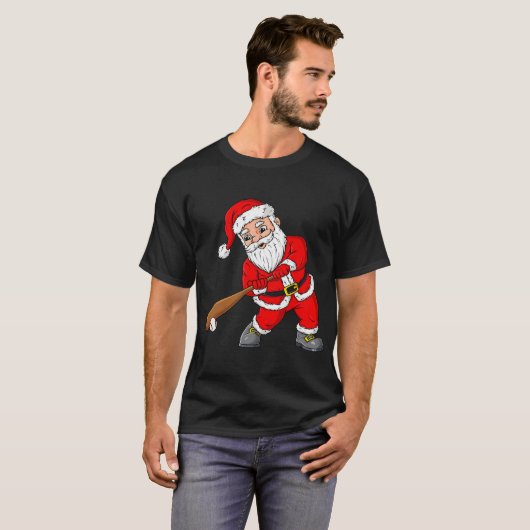 Weihnachtsmann mit Baseball-Boote Kinder T-Shirt (Vorne ganz)