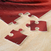 Weihnachtsmann mit Basset Hound Weihnachtskunst Puzzle (Seite)