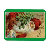 Weihnachtsmann mit Baum-Magnet Magnet (Horizontal)
