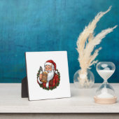 Weihnachtsmann mit Bierglas Fotoplatte (InSitu)