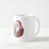 Weihnachtsmann mit Bierglas Kaffeetasse (VorderseiteRechts)