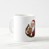Weihnachtsmann mit Bierglas Kaffeetasse (Vorderseite Links)