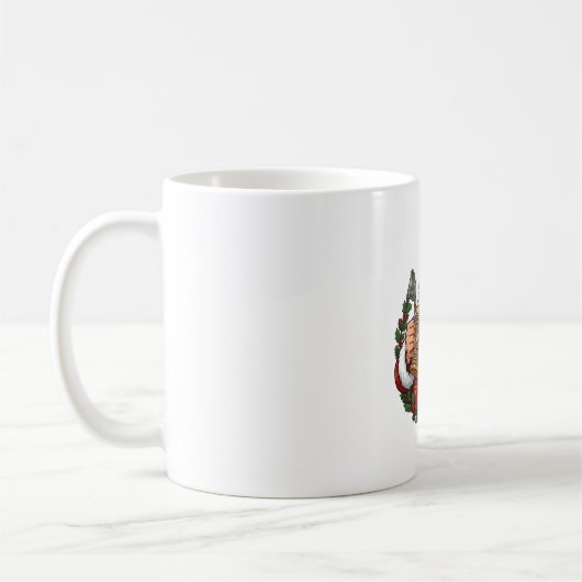 Weihnachtsmann mit Bierglas Kaffeetasse (Links)