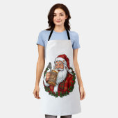Weihnachtsmann mit Bierglas Schürze (Getragen)