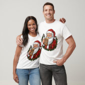 Weihnachtsmann mit Bierglas T-Shirt (Unisex)