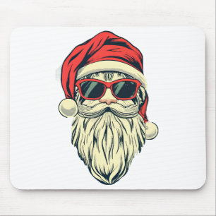 Weihnachtsmann mit Brille Mousepad