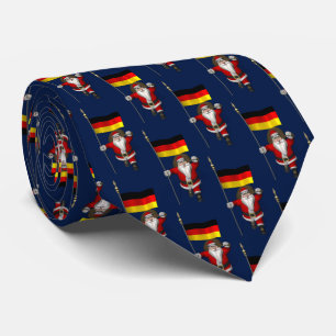 Weihnachtsmann mit Bundesflagge Krawatte