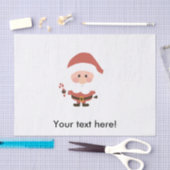 Weihnachtsmann mit Candycane-Cartoon Seidenpapier (Handwerk)