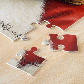 Weihnachtsmann mit Chesapeake Bay Terrier Puzzle (Seite)