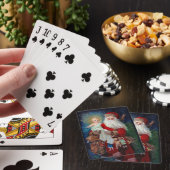 Weihnachtsmann mit Christus-Kind Spielkarten (In Situ)