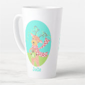 Weihnachtsmann mit Coffee Latte Tasse (Linke Ecke)