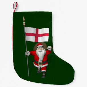 Weihnachtsmann mit dem Ende von England Kleiner Weihnachtsstrumpf