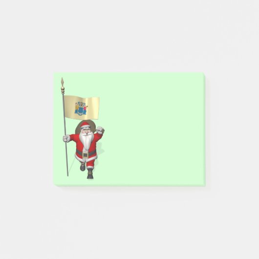 Weihnachtsmann mit dem Ende von New Jersey Post-it Klebezettel (Vorderseite)