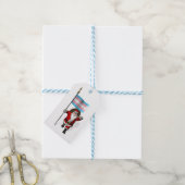 Weihnachtsmann mit dem Etikett der Trans-Stolz Geschenkanhänger (Mit Garn)