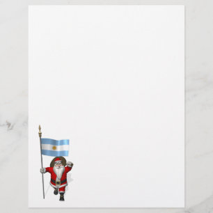 Weihnachtsmann mit dem Hoheitszeichen Argentiniens