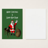 Weihnachtsmann mit Dobermann (Vorne & Hinten)