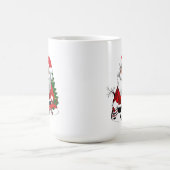 Weihnachtsmann mit einem Rentier Kaffeetasse (Mittel)