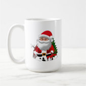 Weihnachtsmann mit einem Rentier Kaffeetasse (Links)