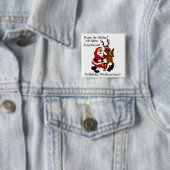 Weihnachtsmann mit Elch Button (Beispiel)