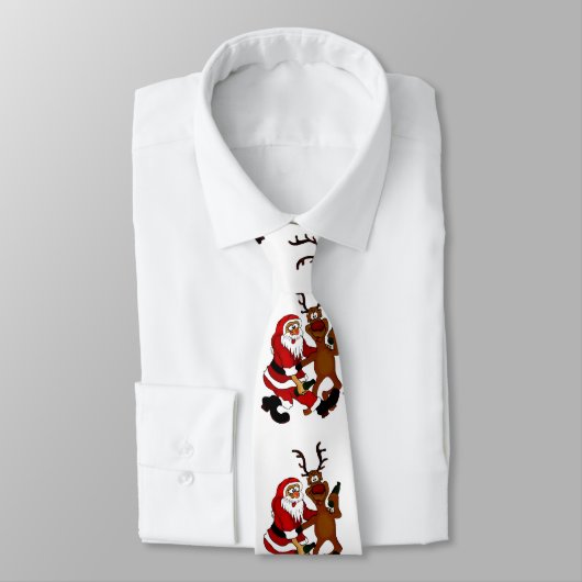 Weihnachtsmann mit Elch Krawatte (Gebunden)