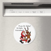 Weihnachtsmann mit Elch Magnet (In Situ (Geschirrspüler))