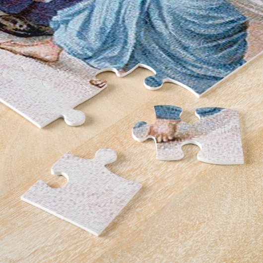 Weihnachtsmann mit Engel Puzzle (Seite)