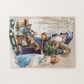 Weihnachtsmann mit Engel Puzzle (Horizontal)