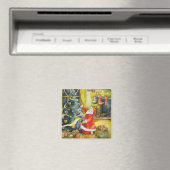 Weihnachtsmann mit Garnballen: Weihnachtsmagnet Magnet (In Situ (Geschirrspüler))