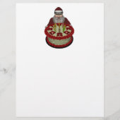 Weihnachtsmann mit Geburtstagskuchen (Vorderseite)