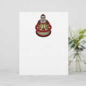 Weihnachtsmann mit Geburtstagskuchen (Stehend Vorderseite)