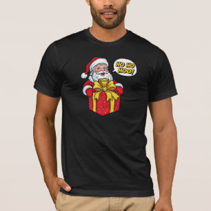 Weihnachtsmann mit Geschenkbox Weihnachten T-Shirt